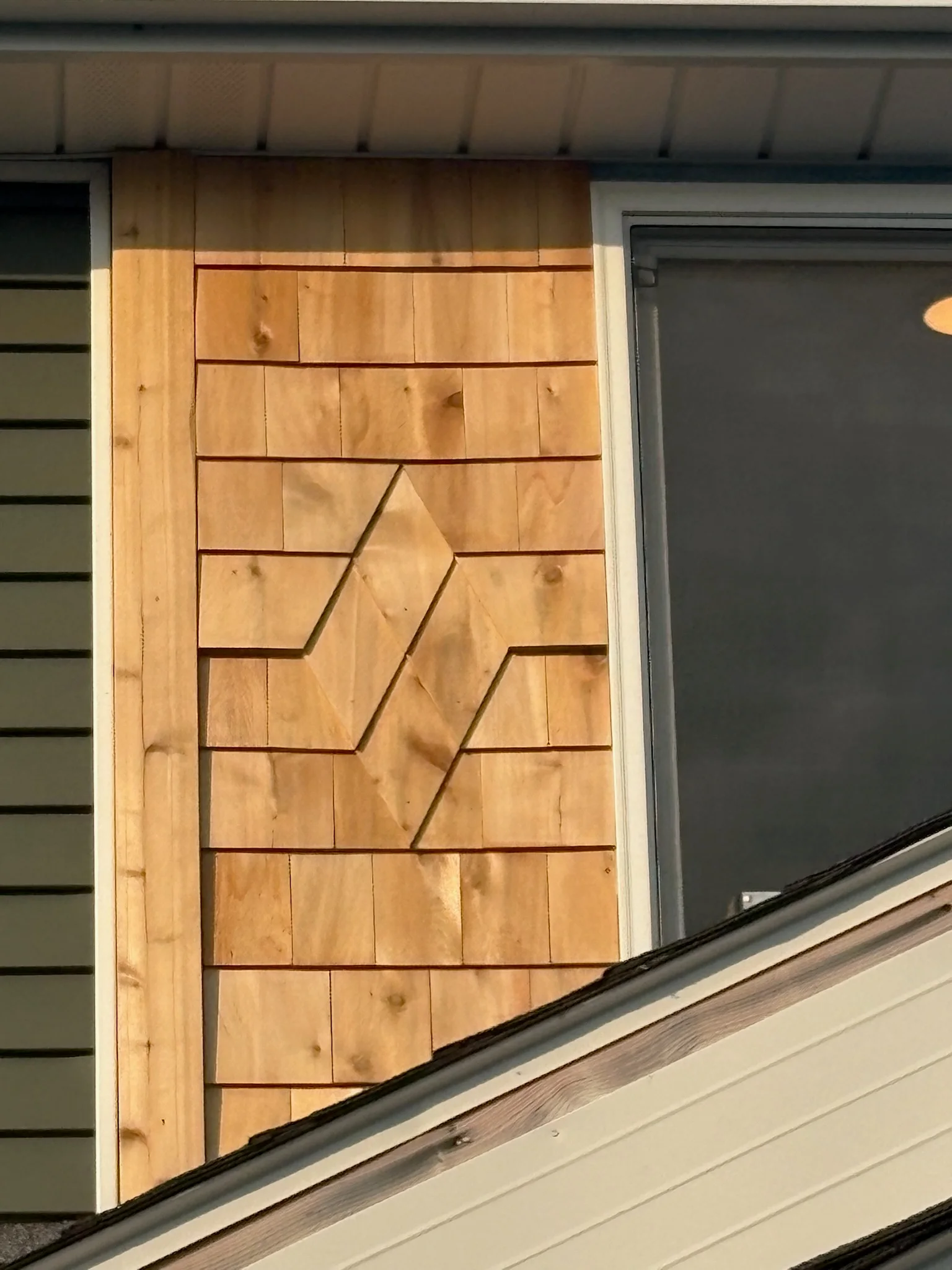 Cedar shingle detail